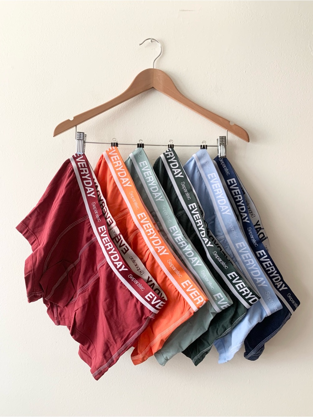 NEW Separatec Everyday Logo Cotton Boxer Briefs Multi Color (Pack of 6)